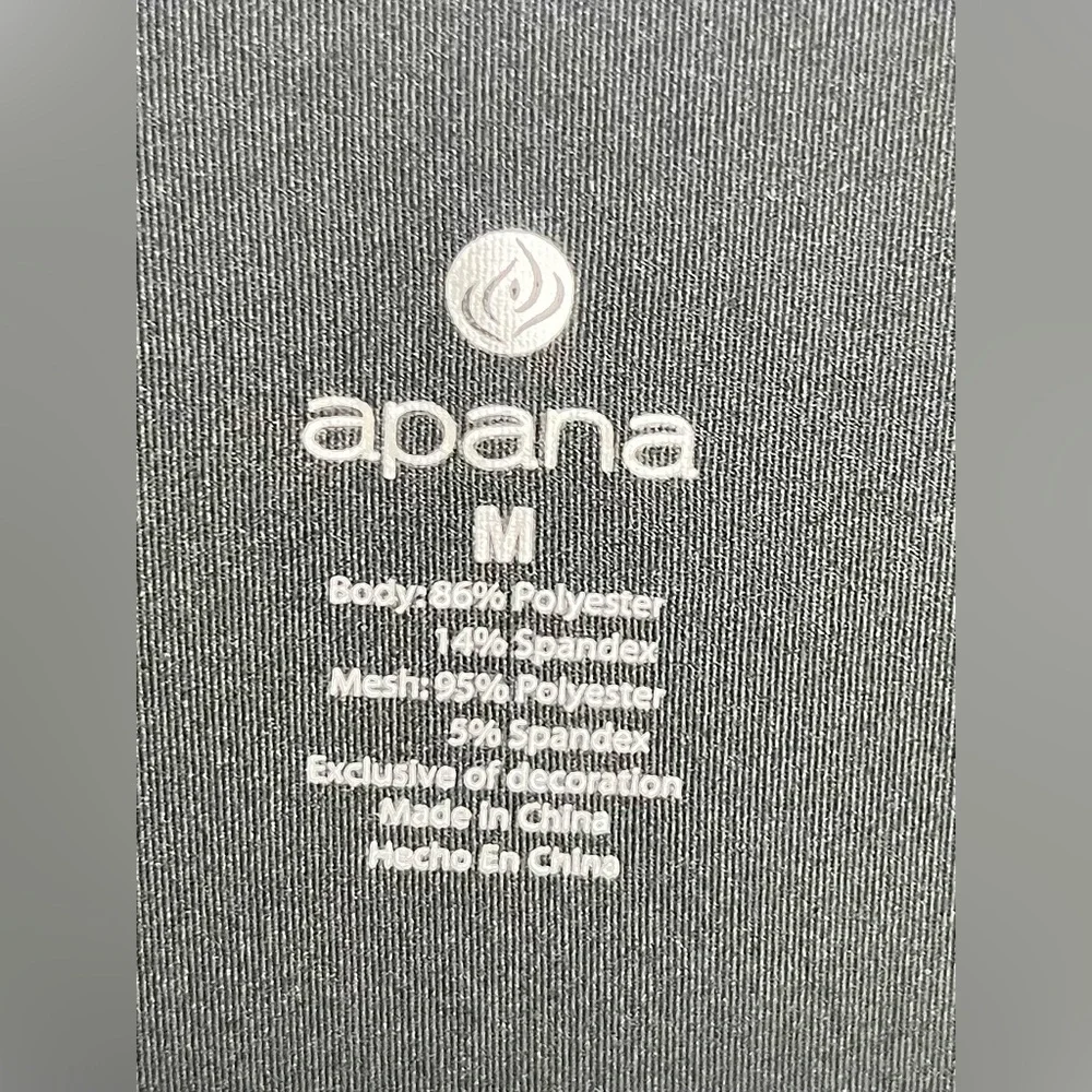 APANA ACTIVEWEAR- Black- Size: M- Gym - Picture 6 of 6